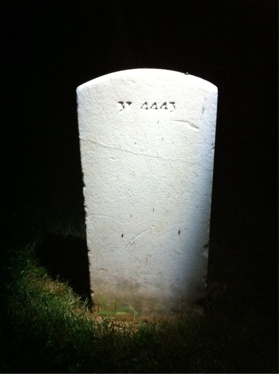Back of headstone — Edwin S Irey
