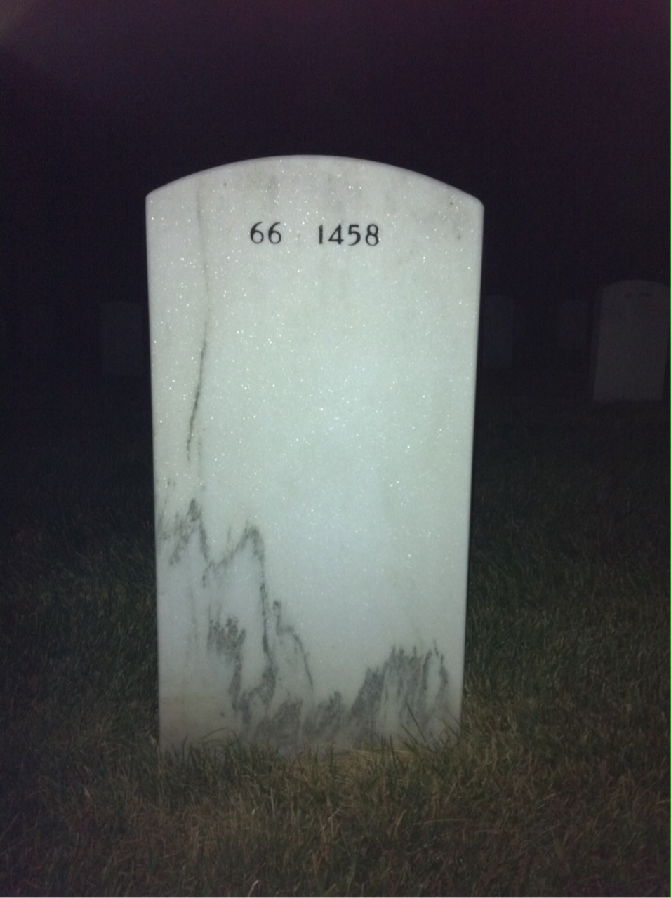 Back of headstone — Andrew Zimmer