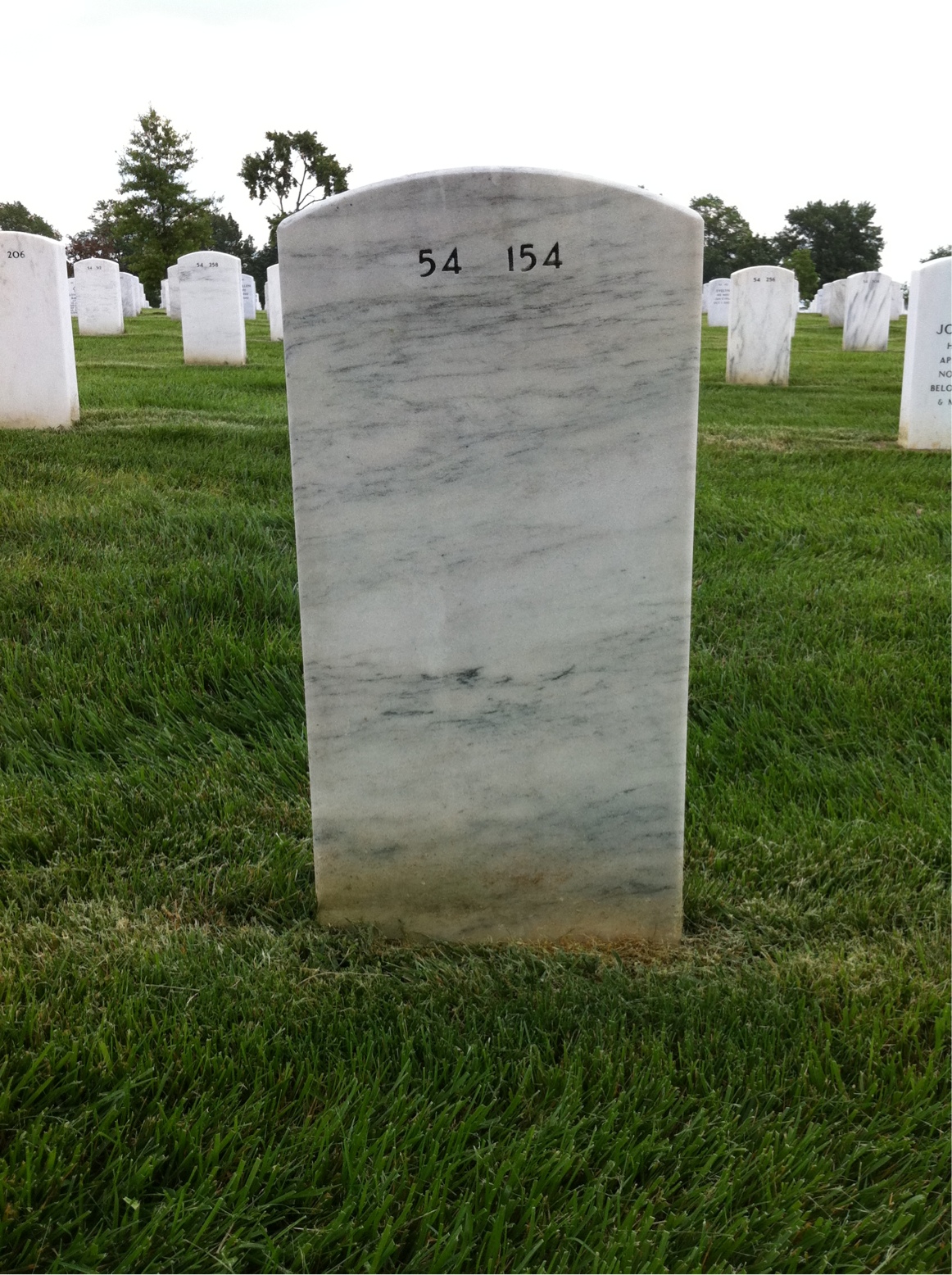 Back of headstone — Russell Cloud