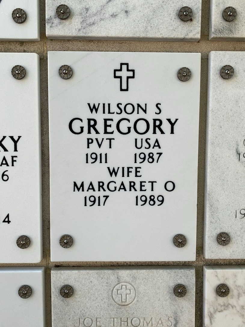 Wilson S Gregory