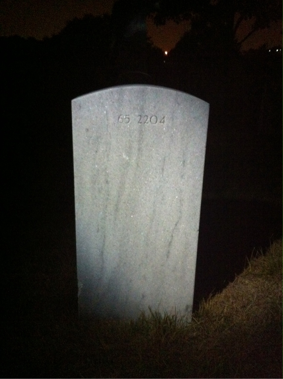 Back of headstone — Clifford Allen