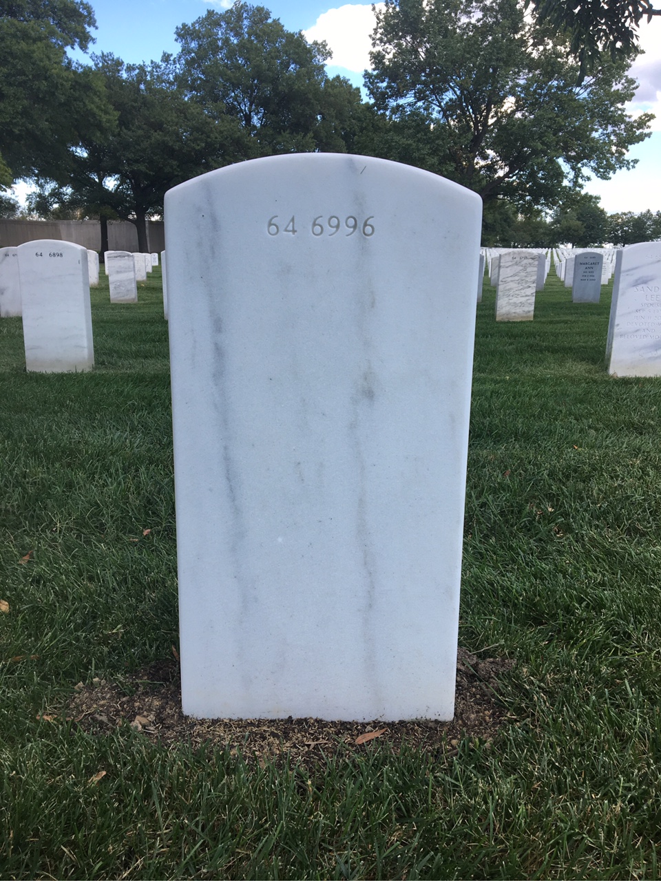 Back of headstone — Thomas Sullivan