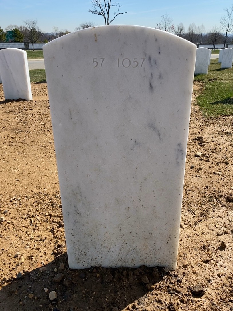 Back of headstone — Thomas Patrick Mcdermott