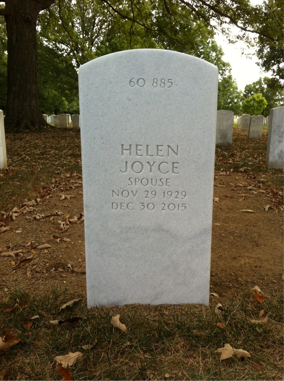 Back of headstone — Joe Lamb