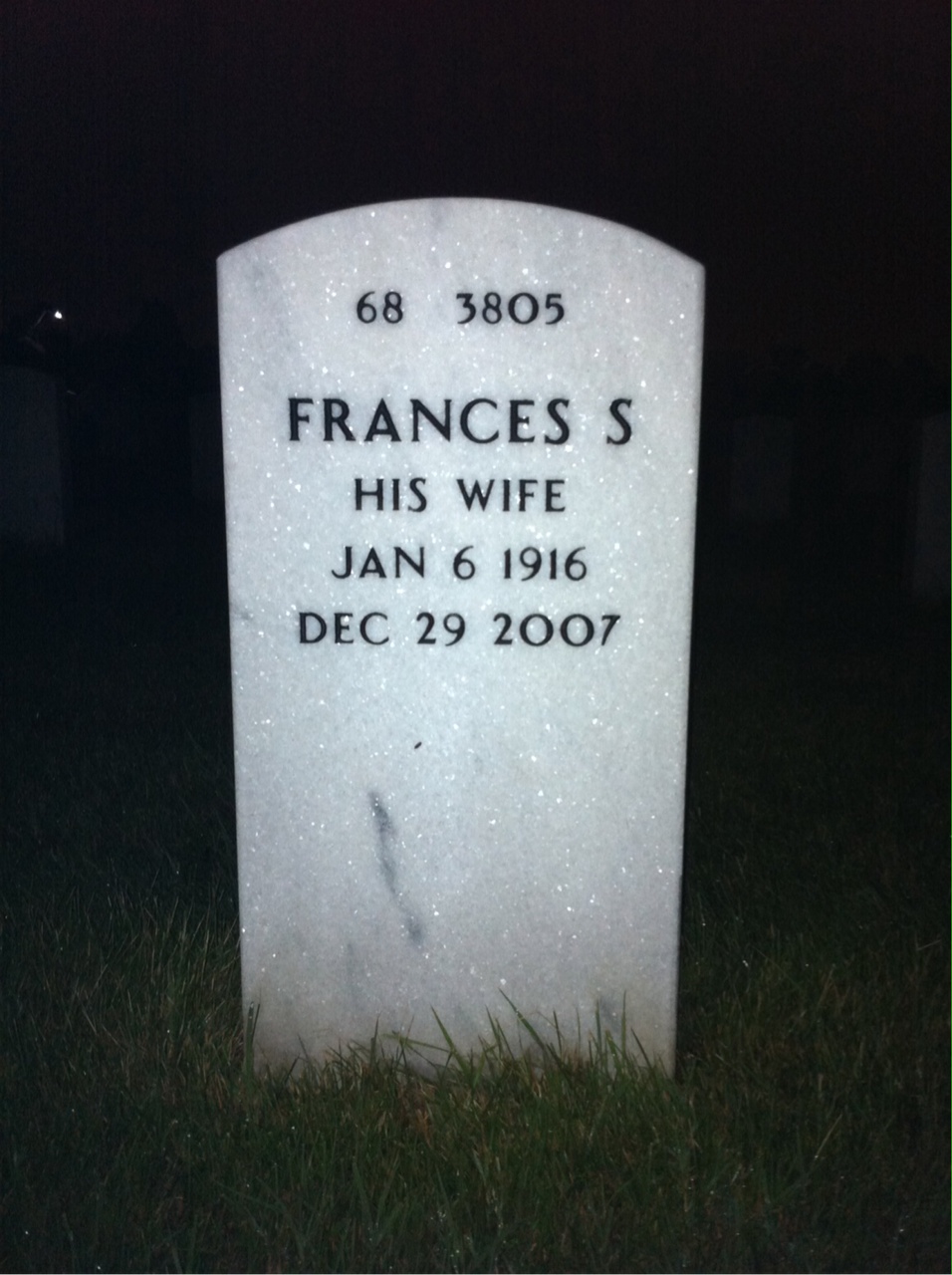 Back of headstone — Charles Murray