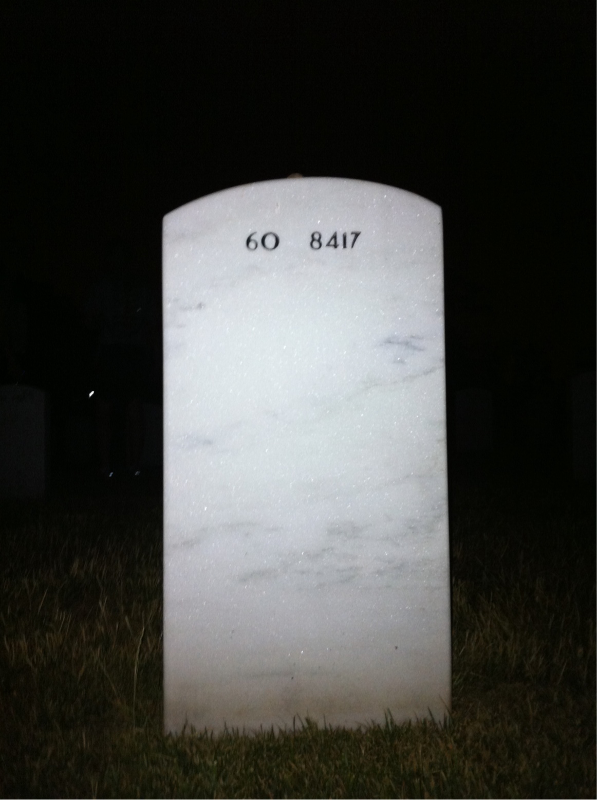 Back of headstone — Brad Clemmons