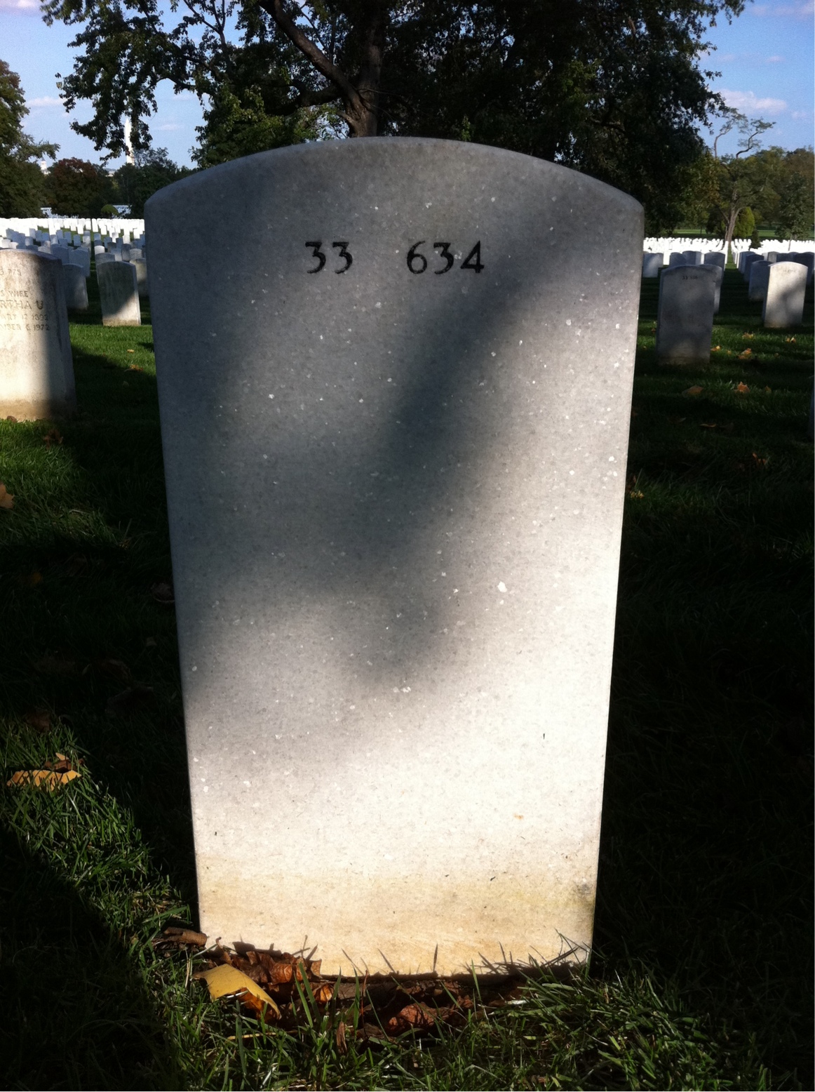 Back of headstone — Earl Young