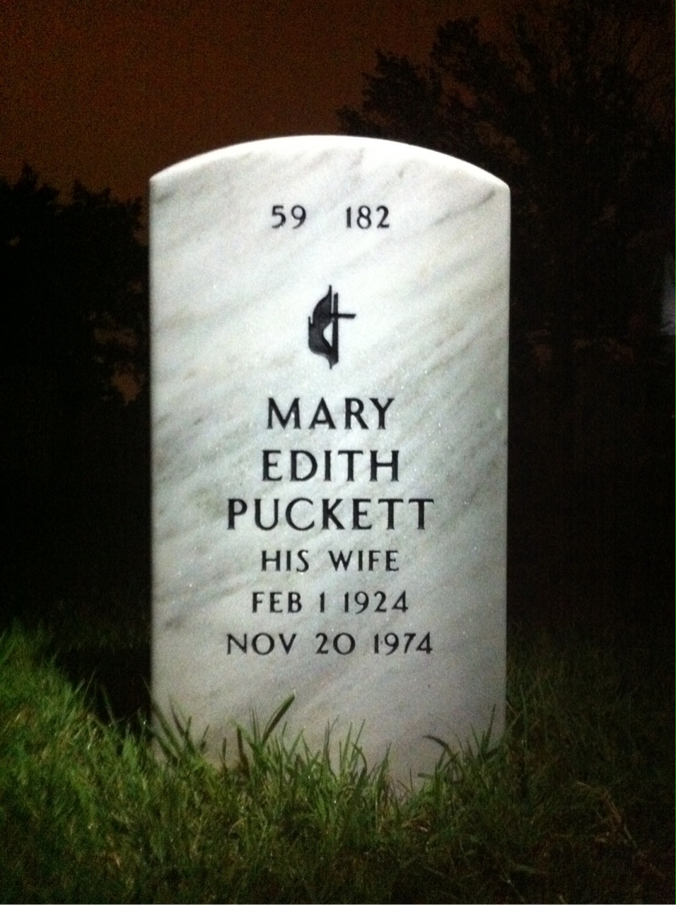 Back of headstone — Cecil Stanley