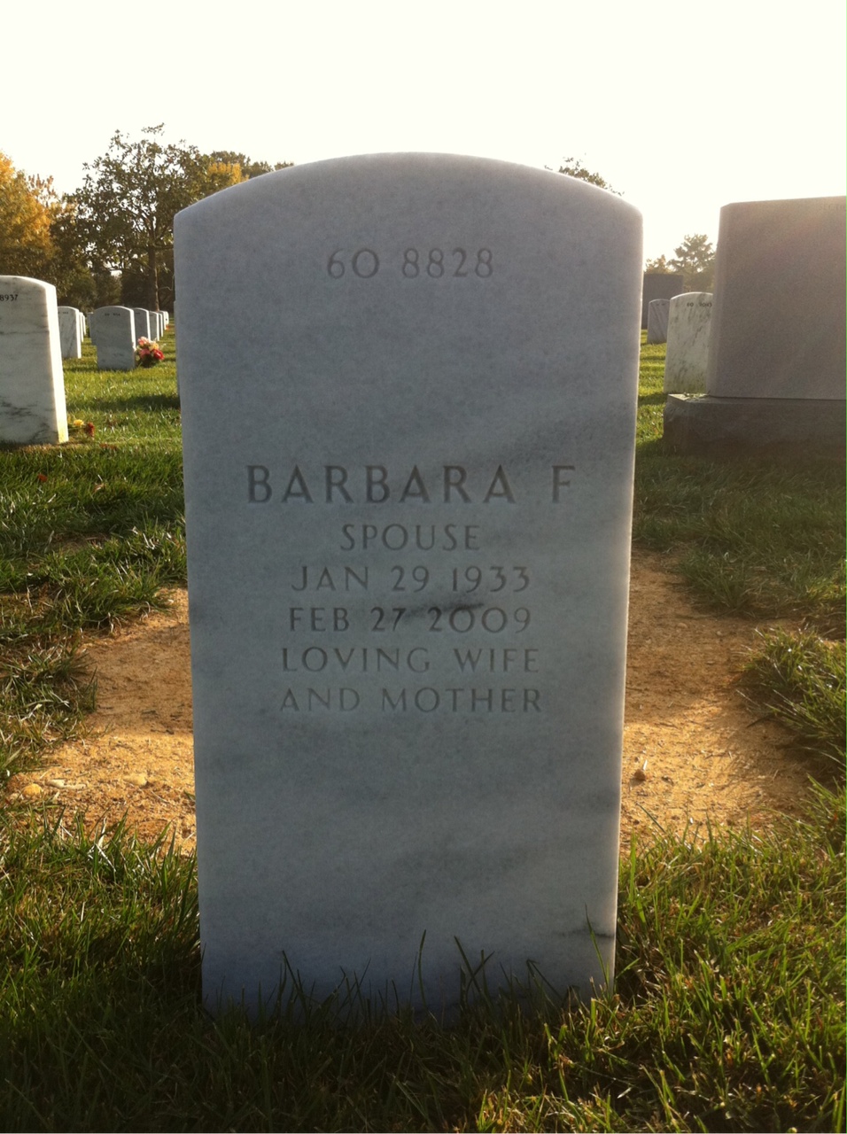 Back of headstone — Raymond Boylan