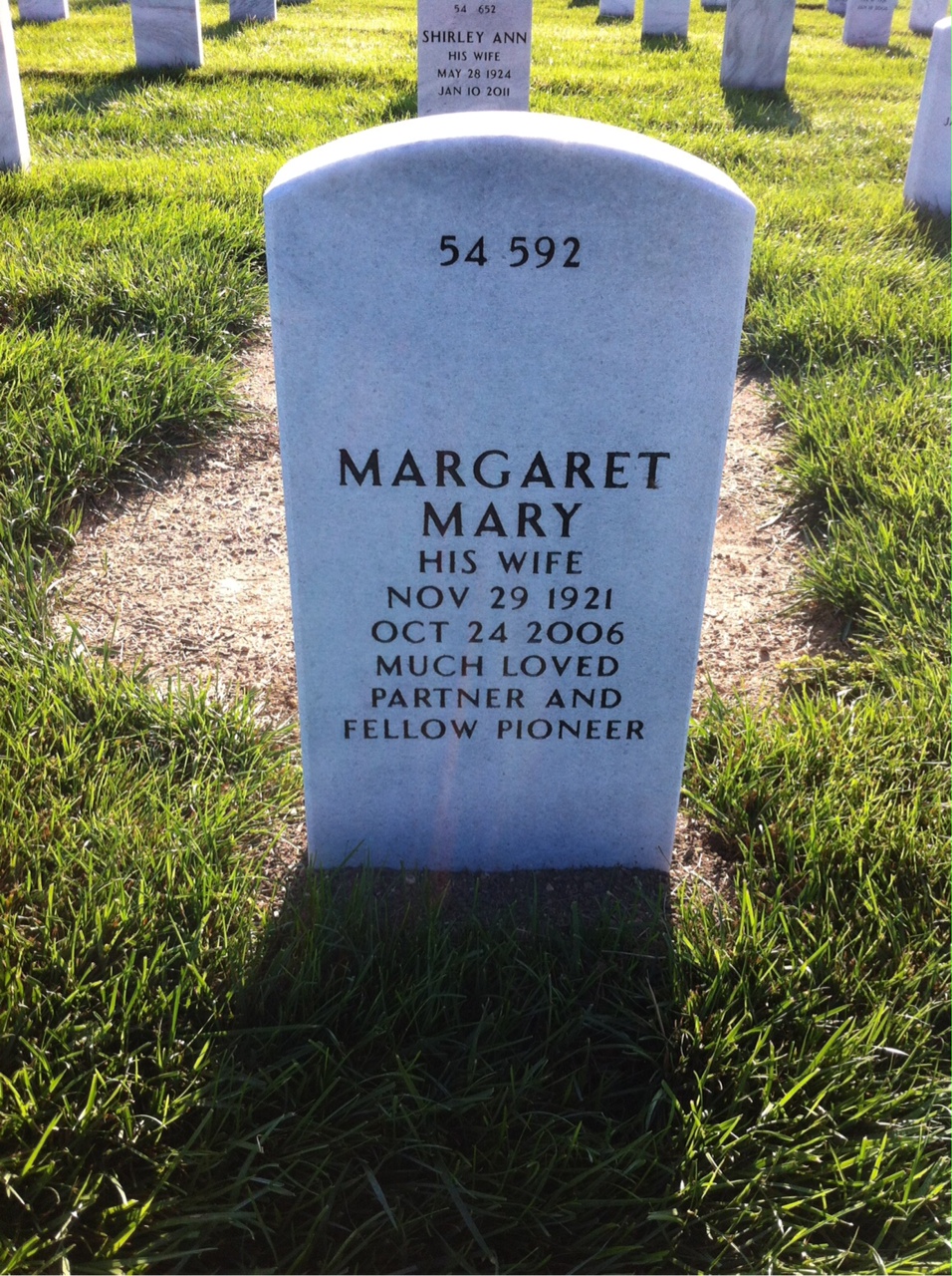 Back of headstone — James Tapp
