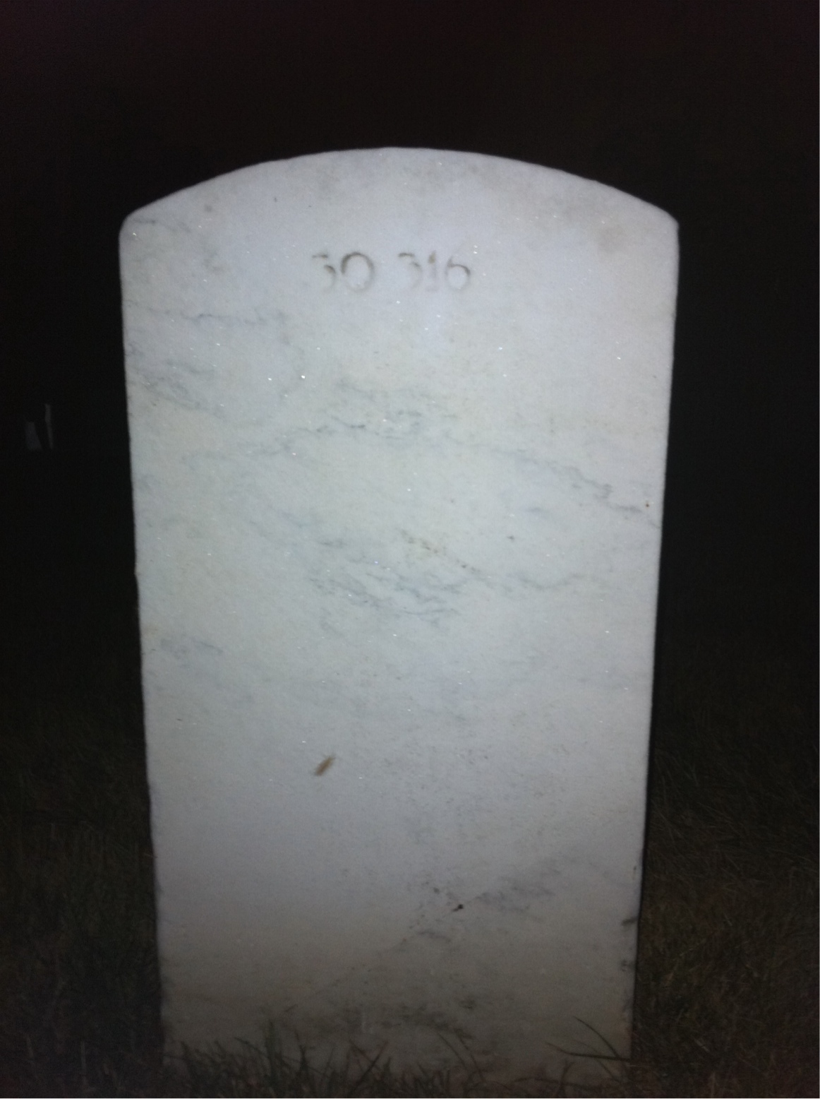 Back of headstone — Dave Stephen