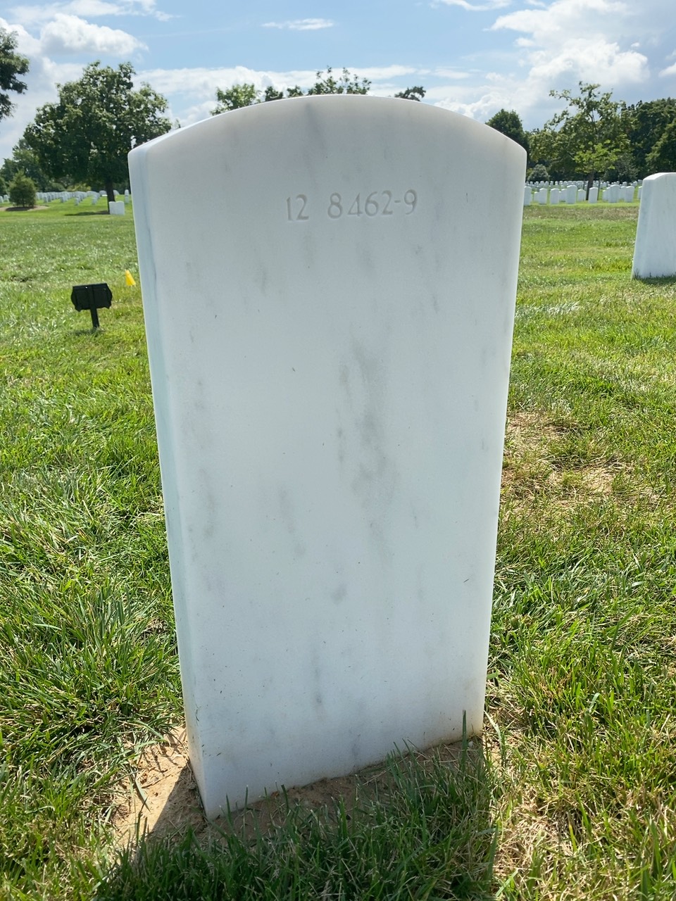 Back of headstone — John Crivello