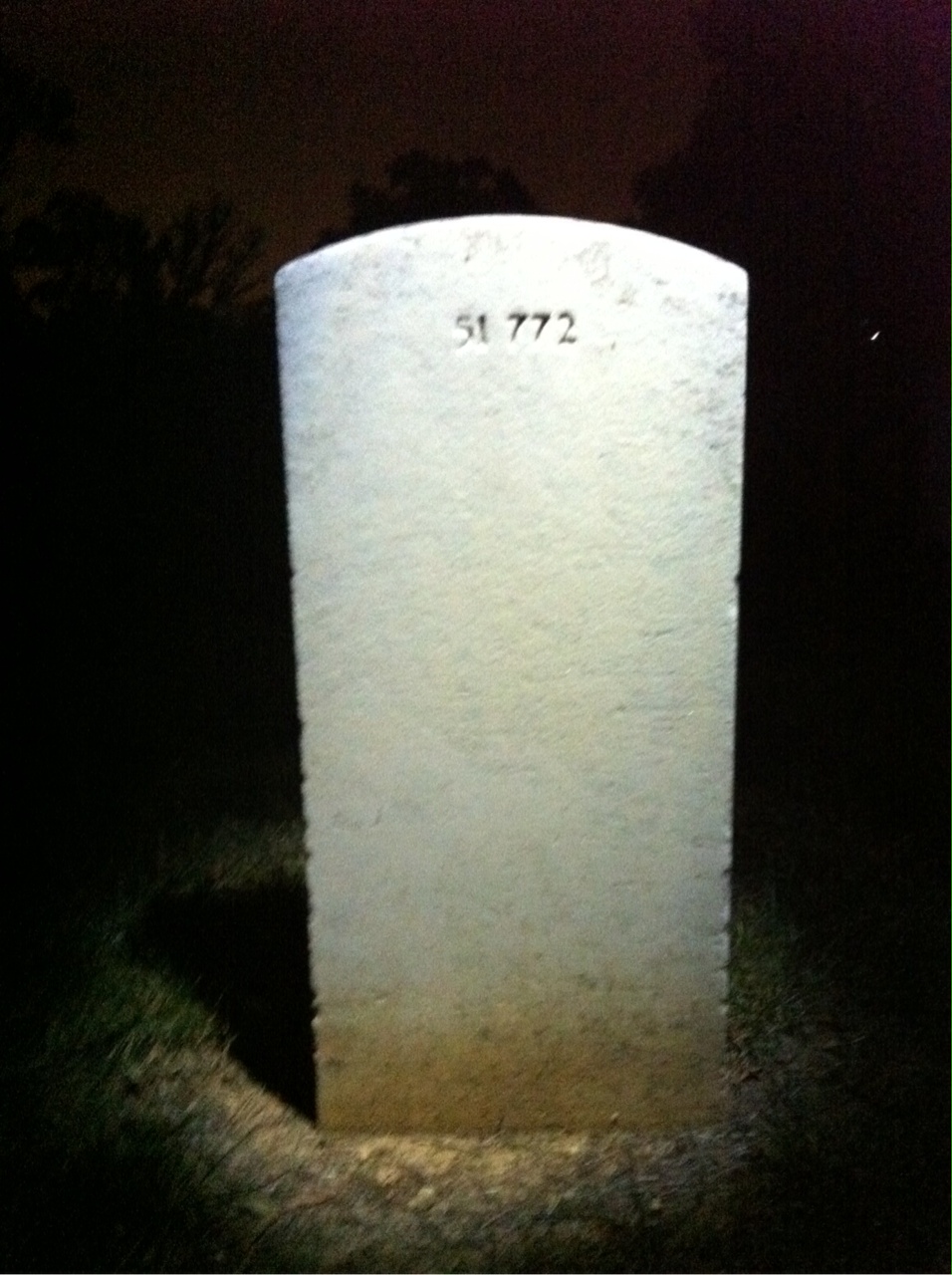 Back of headstone — Larkin Beggs
