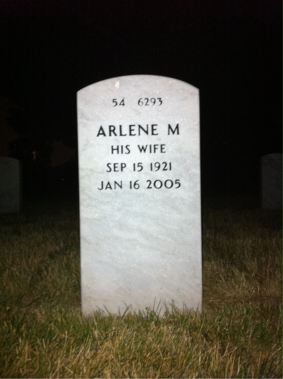Back of headstone — William Seery