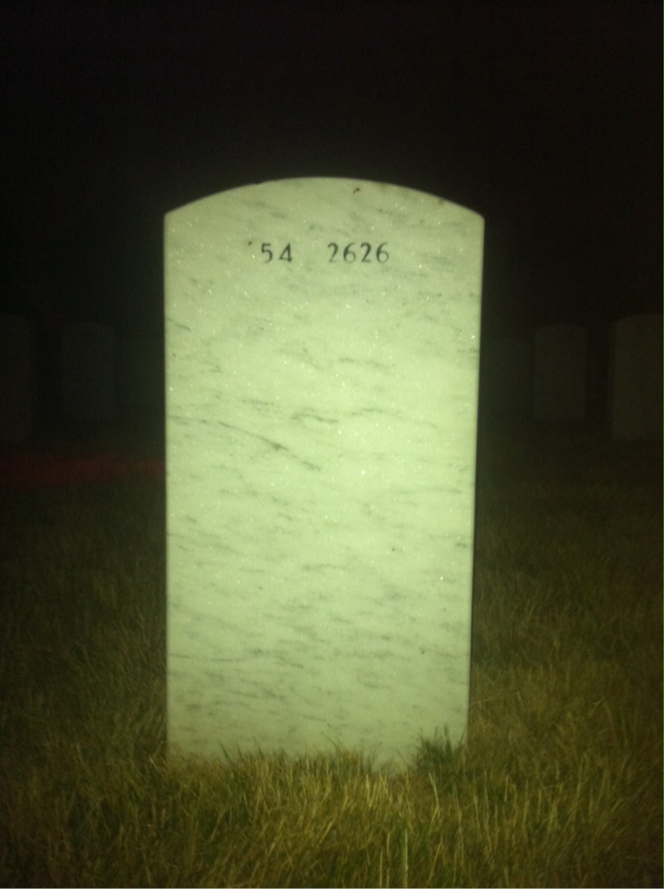 Back of headstone — Kathleen Martin