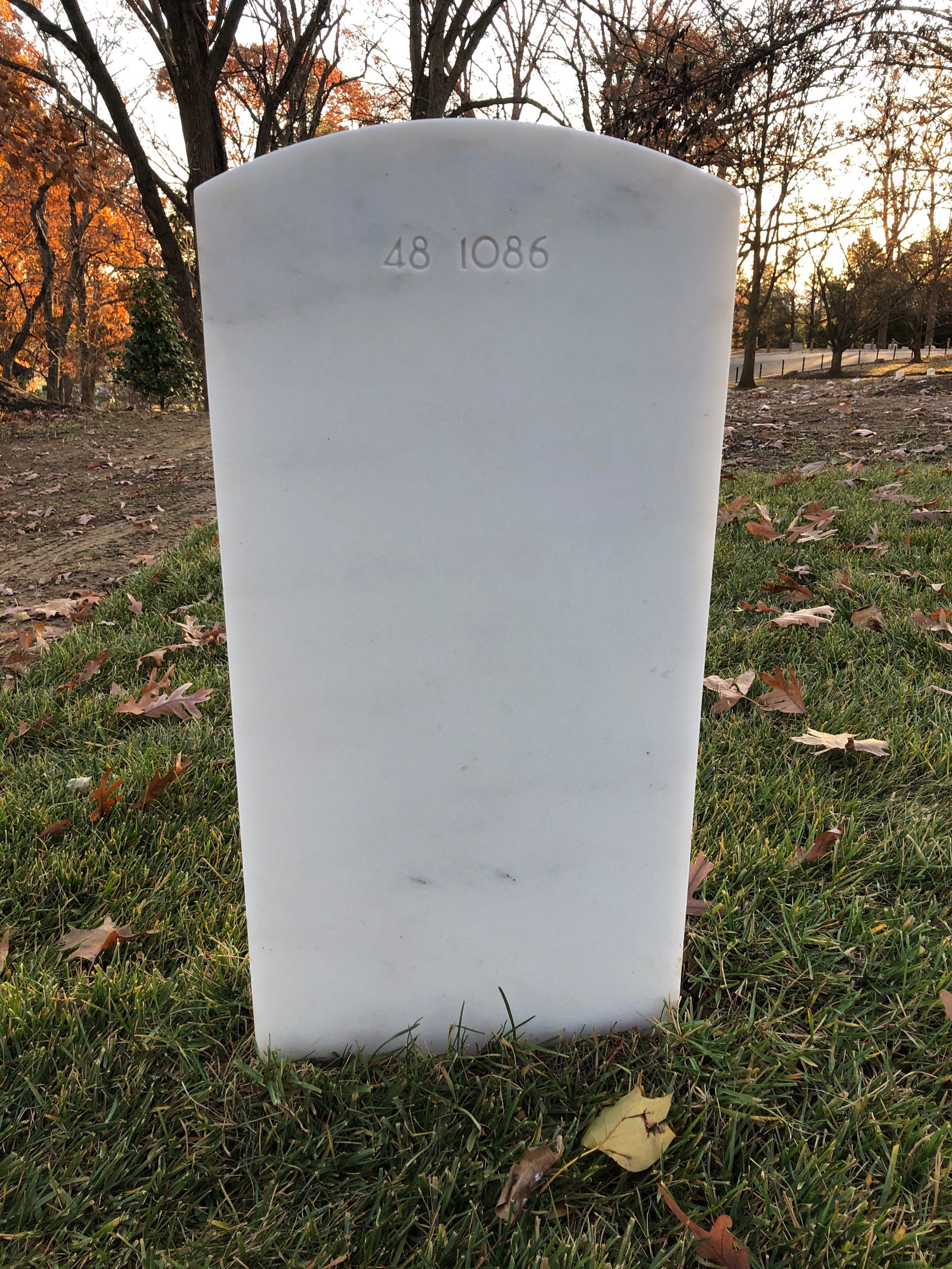 Back of headstone — Douglas Armstrong