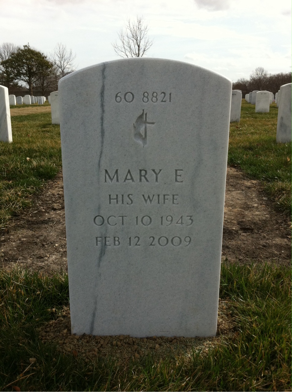 Back of headstone — David Shanklin