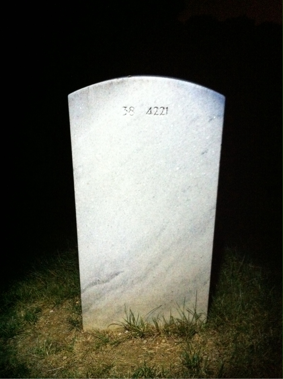 Back of headstone — Lyona Ackerson