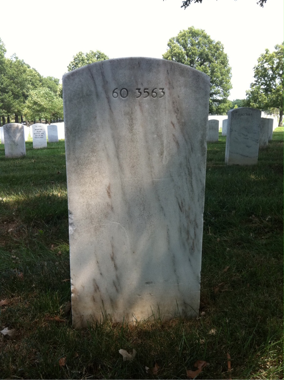 Back of headstone — Alfred Abramson
