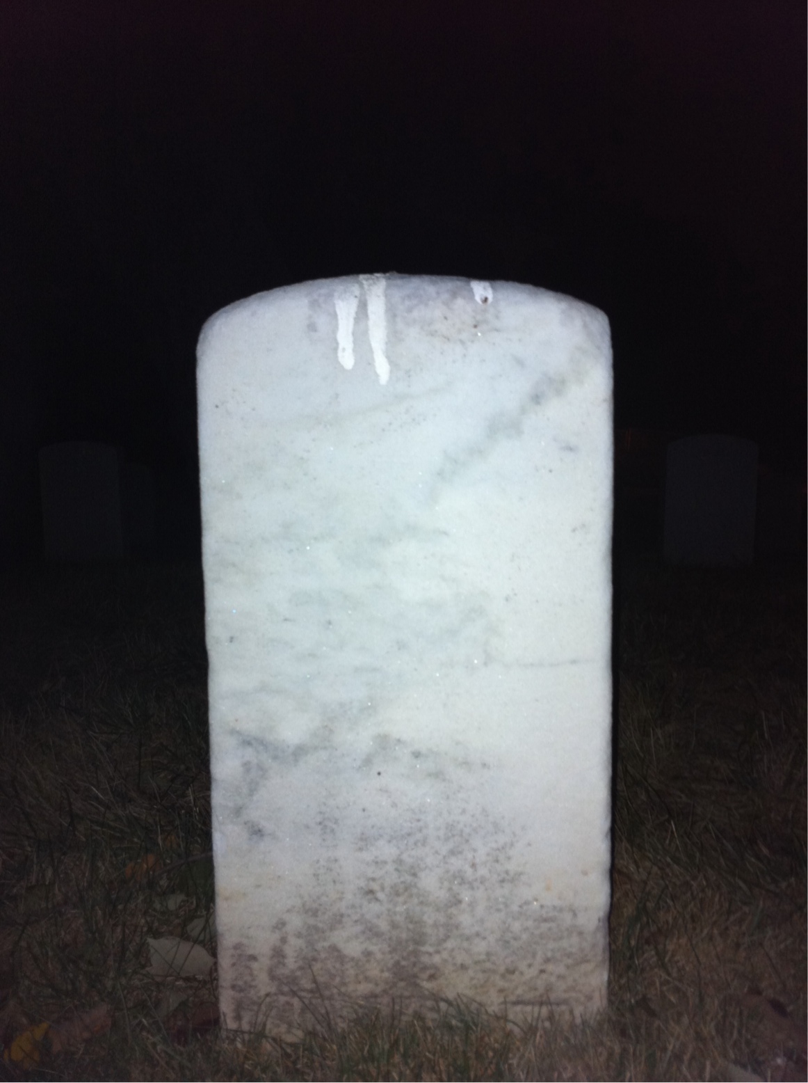 Back of headstone — John Crocker