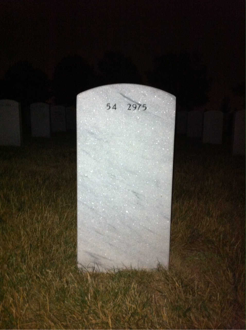 Back of headstone — Randall Butman