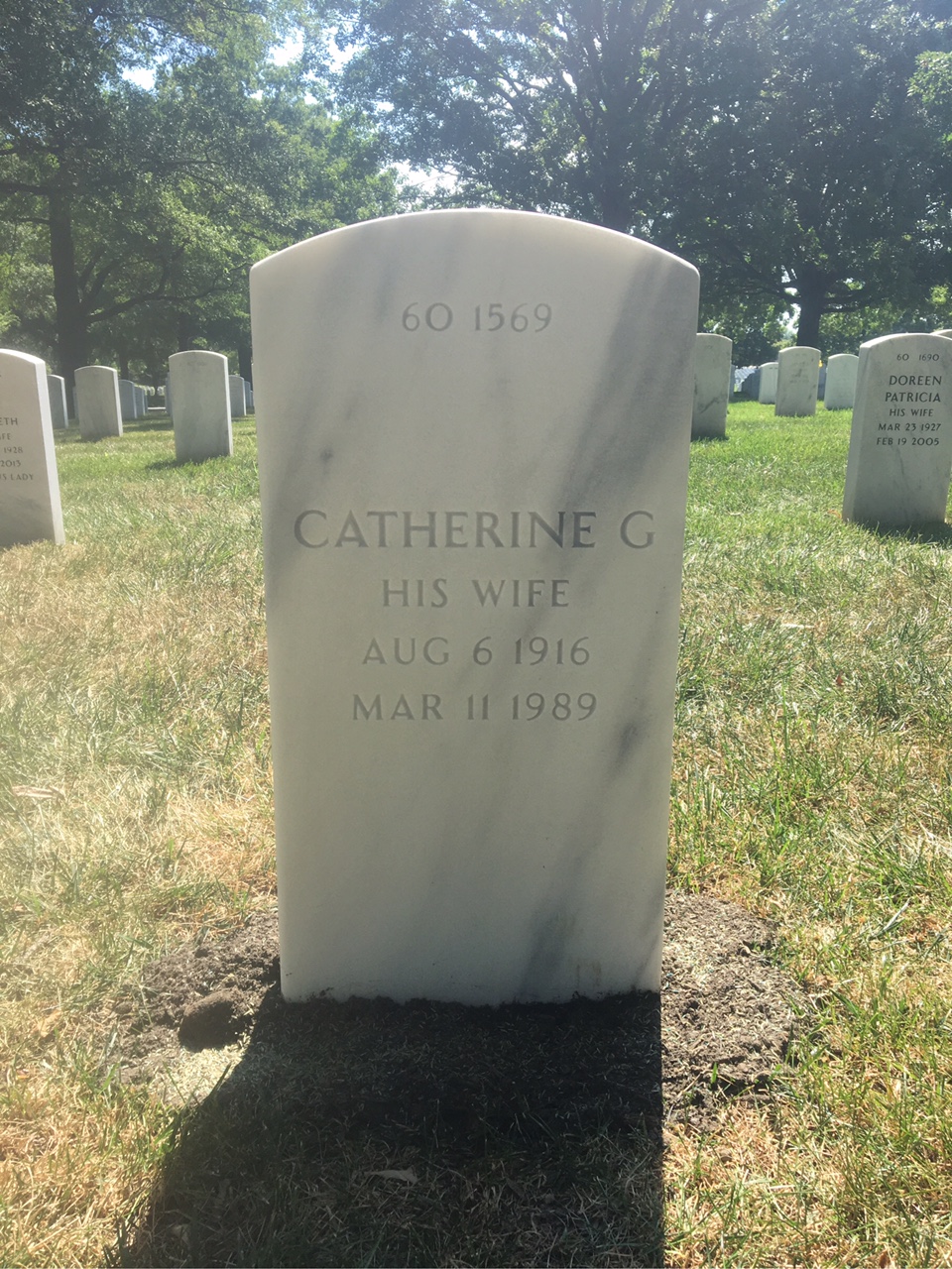 Back of headstone — Harry Lenhardt