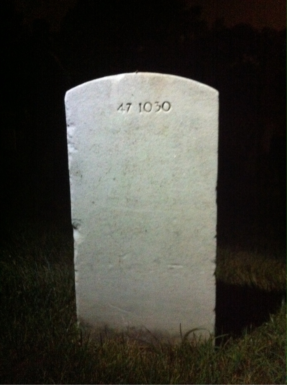 Back of headstone — Alfred Burckbuchler