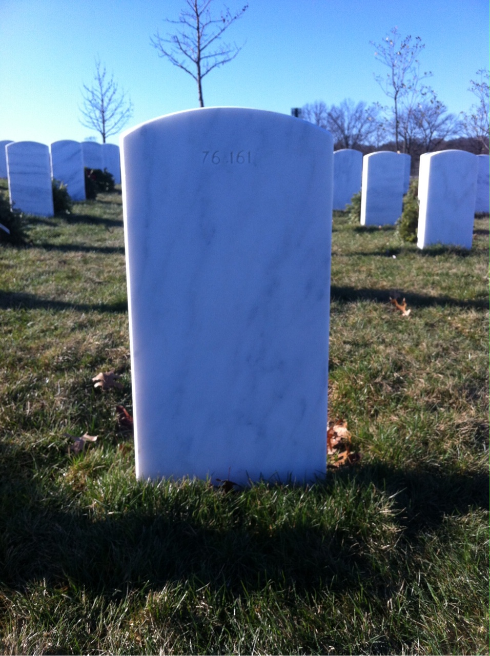 Back of headstone — Thomas Allen