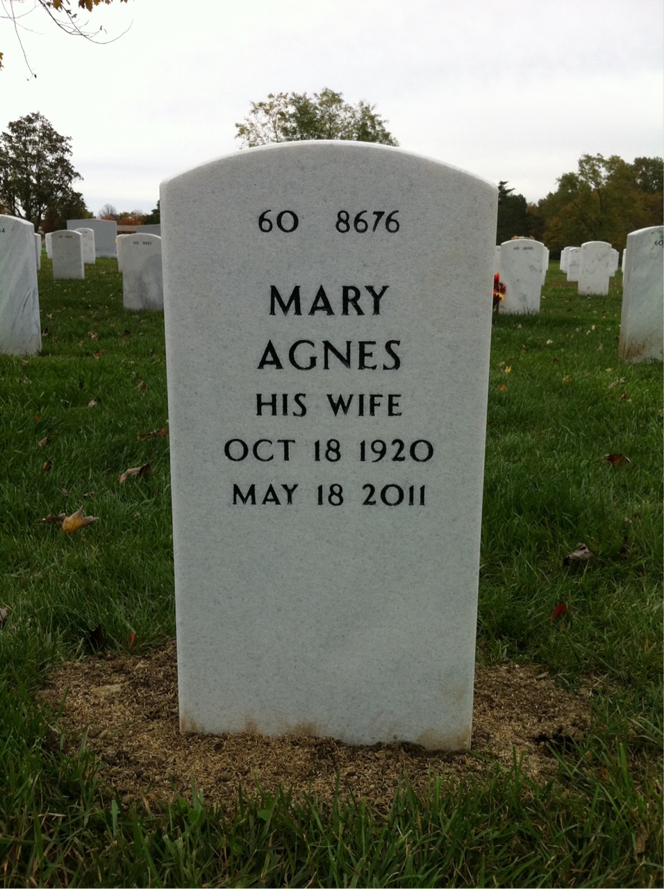 Back of headstone — Rex Roberts