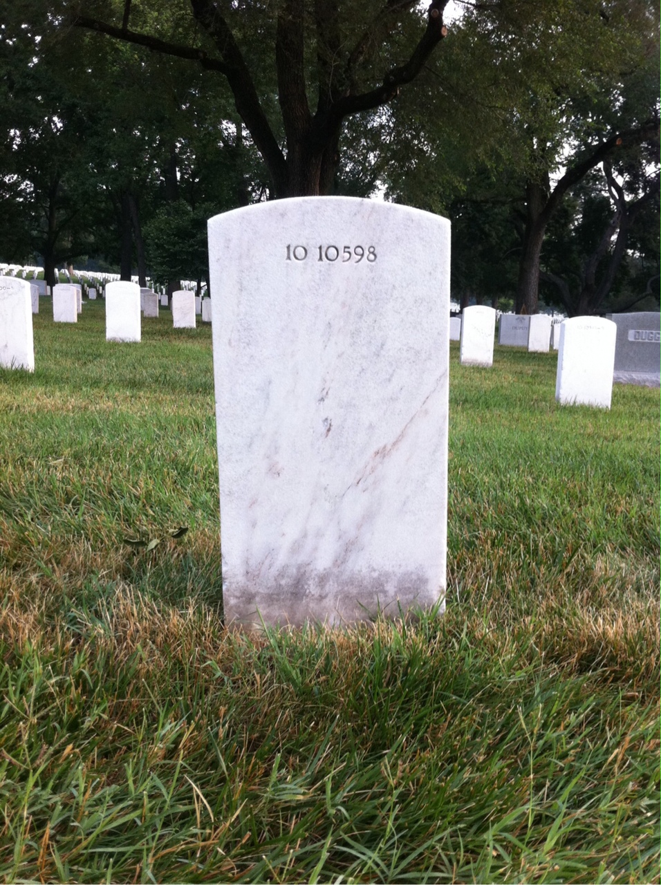 Back of headstone — Louise Ballin