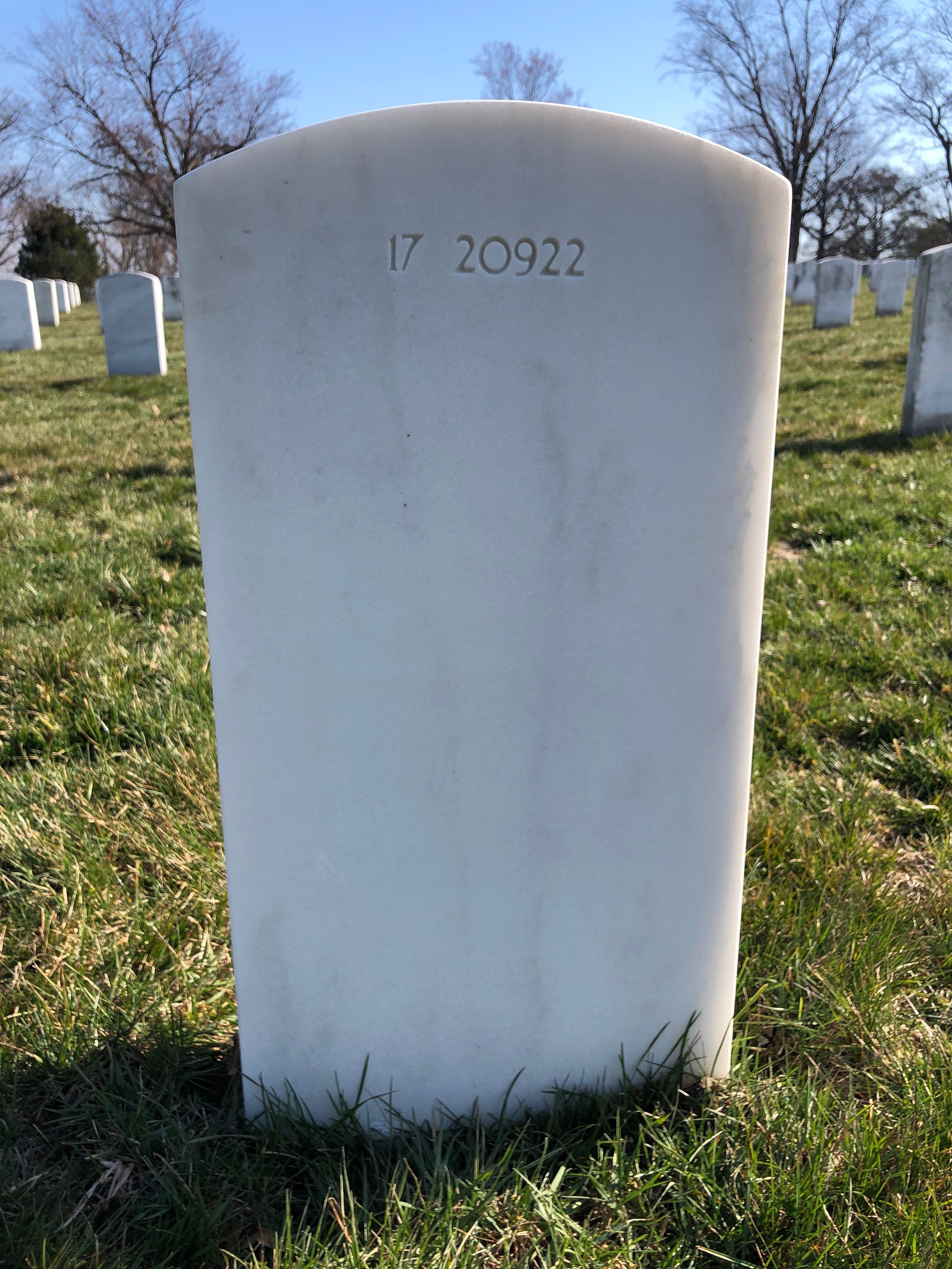 Back of headstone — Charles Morse