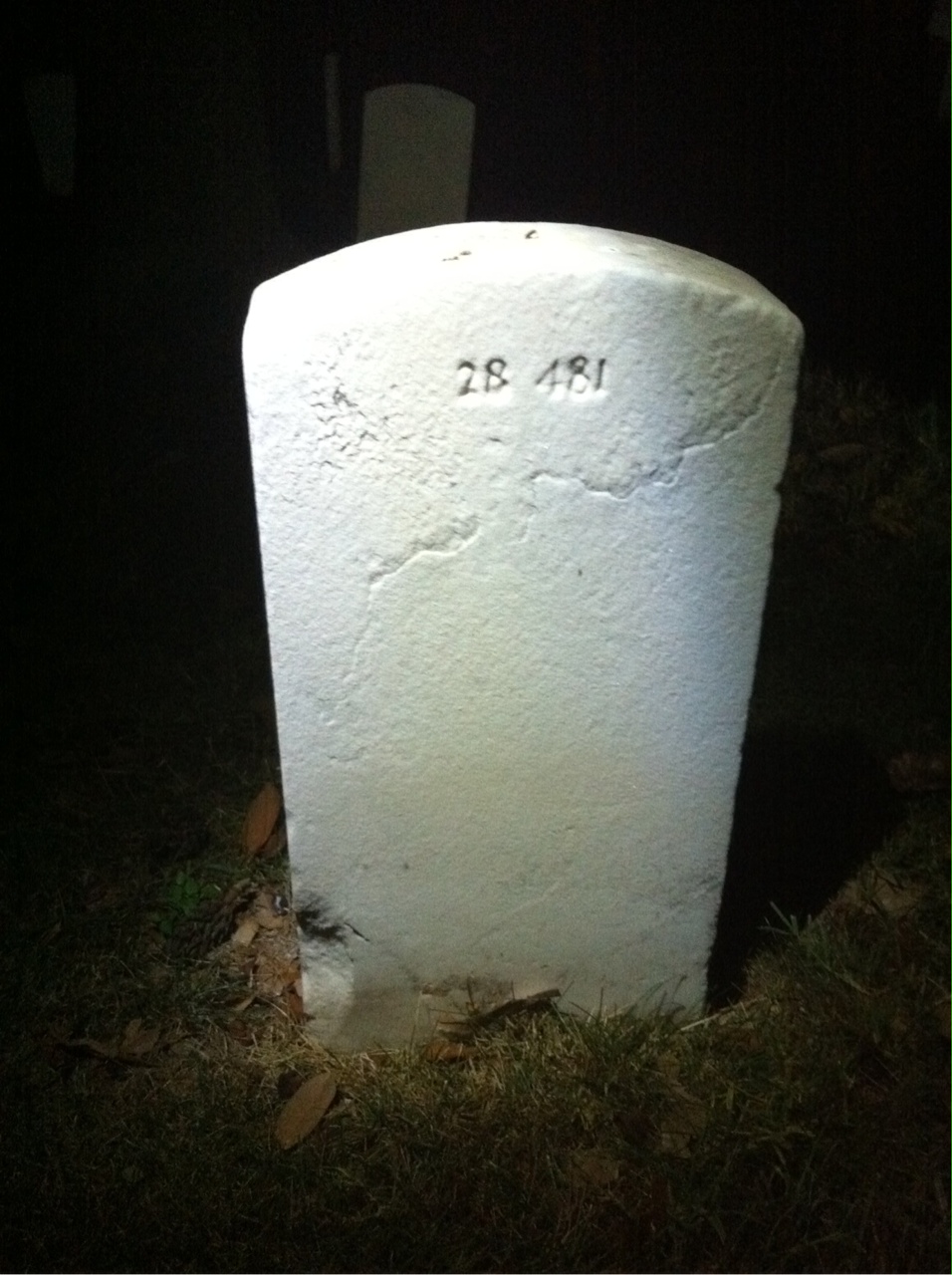 Back of headstone — Henry Montague