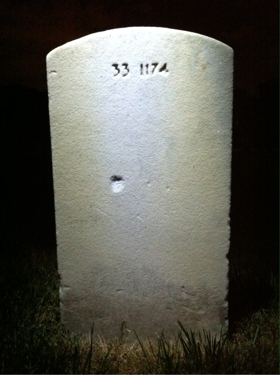 Back of headstone — Roy Miller