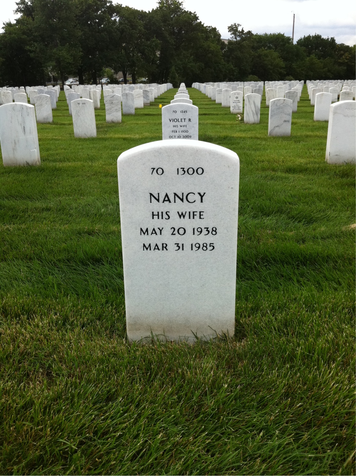 Back of headstone — John Massar