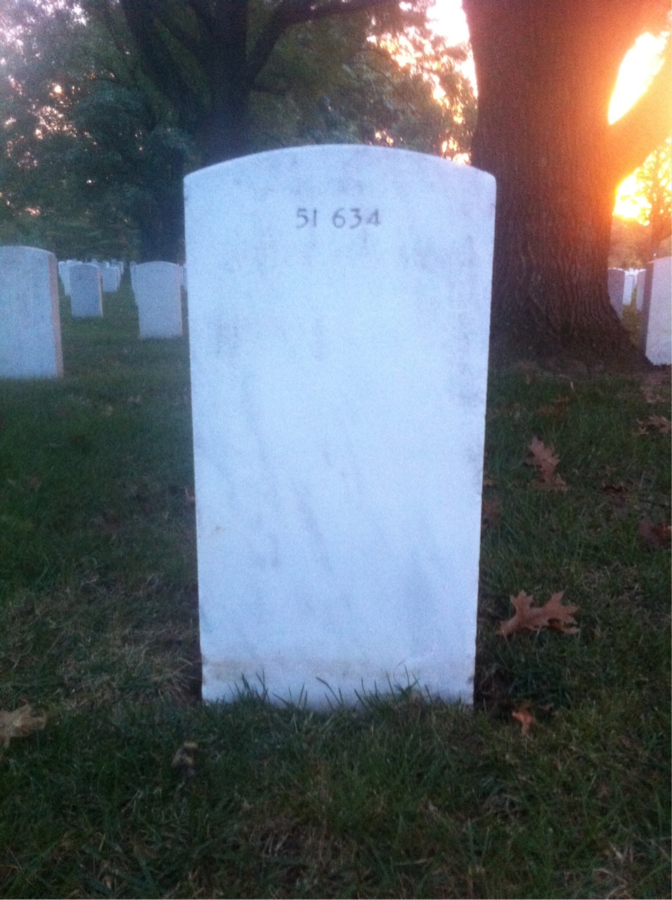 Back of headstone — Frank Moss