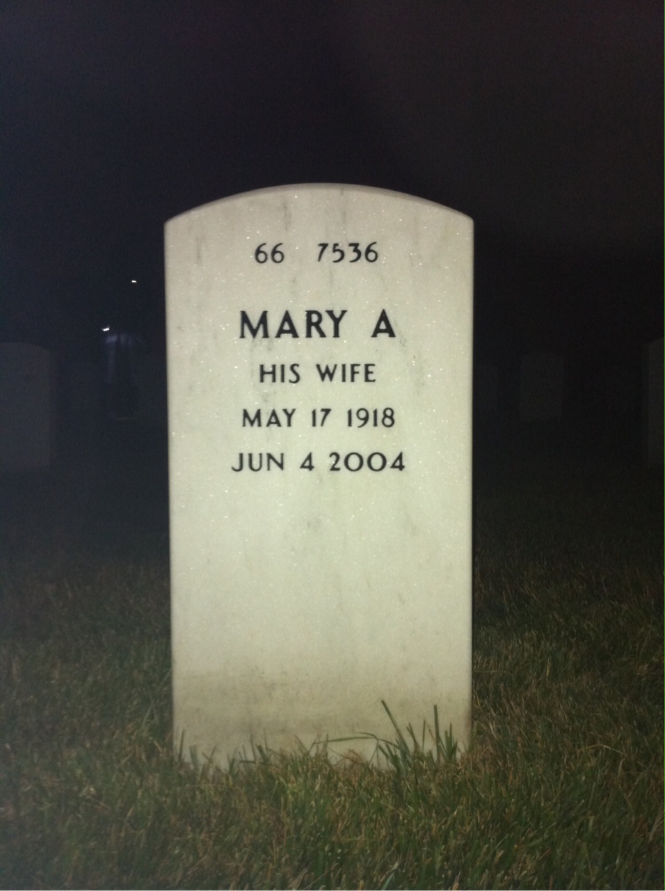 Back of headstone — Andrew Colyer
