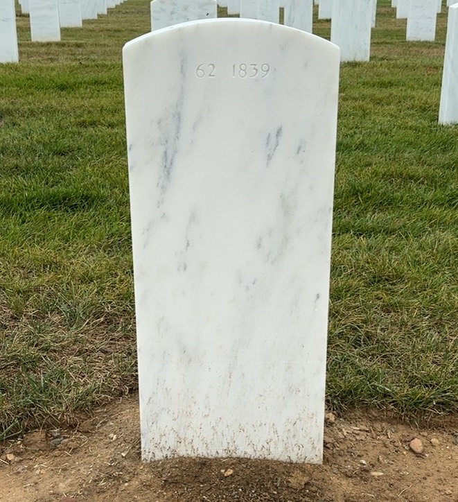 Back of headstone — Vernon Jack Smith
