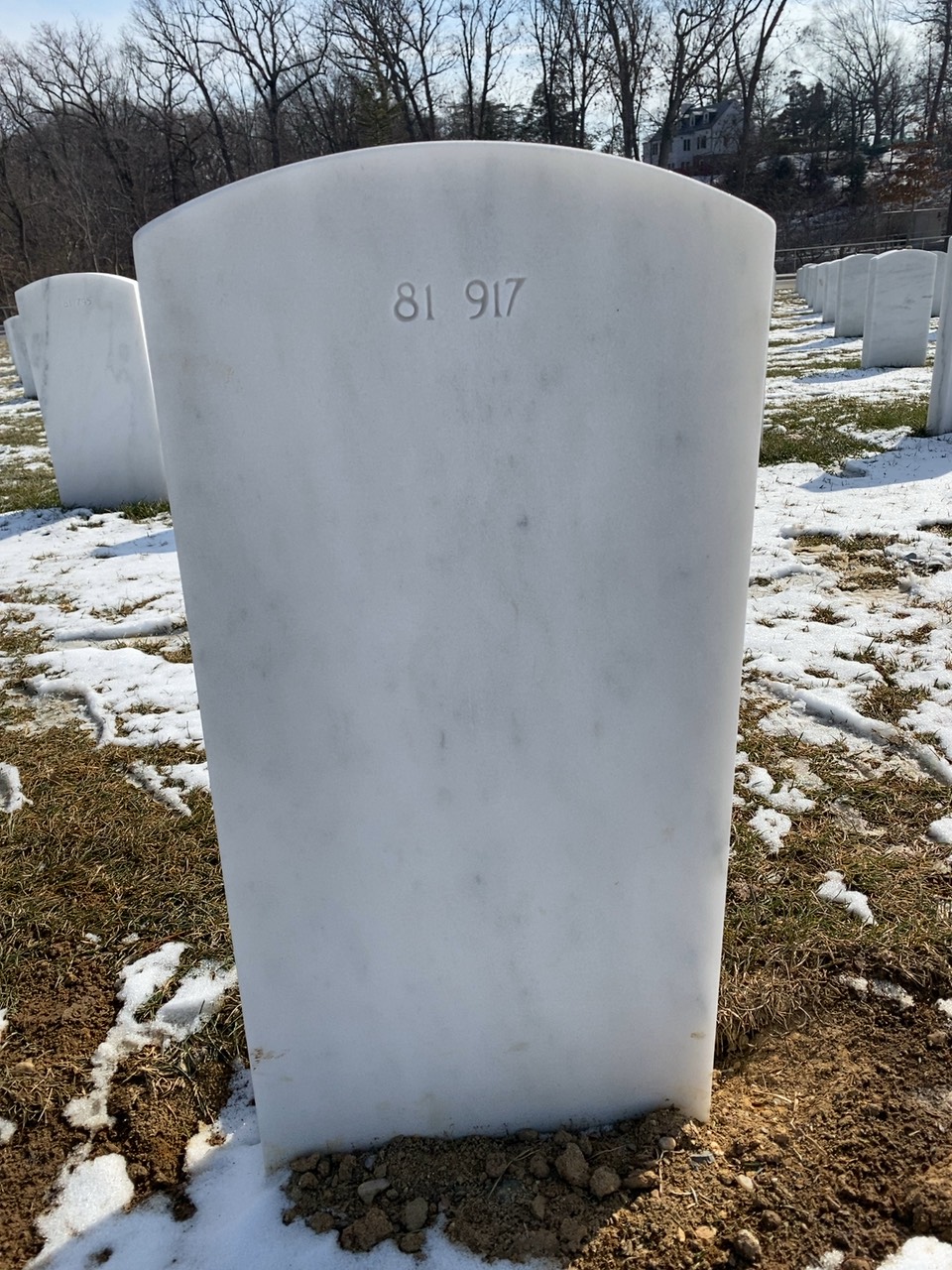 Back of headstone — William K Freienmuth