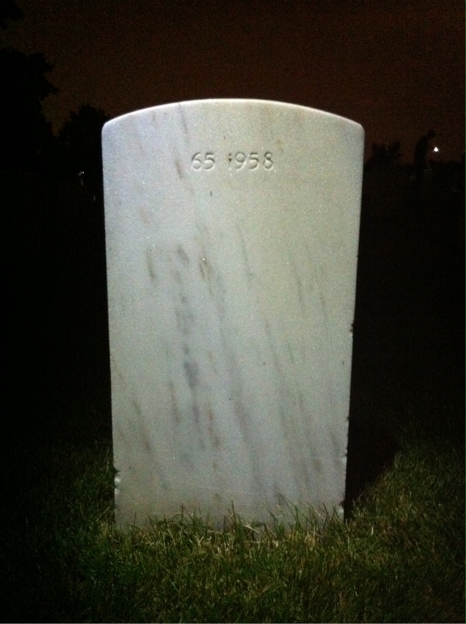 Back of headstone — Samuel Moultrie