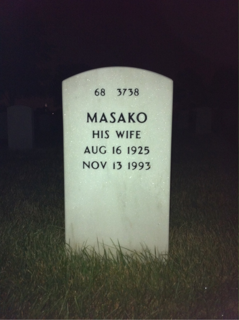 Back of headstone — Ellsworth Sam