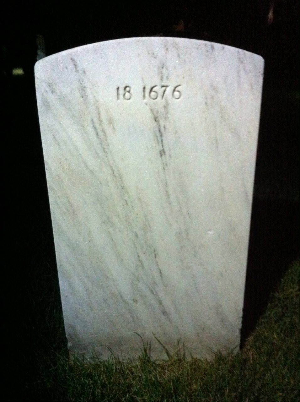 Back of headstone — William Morris
