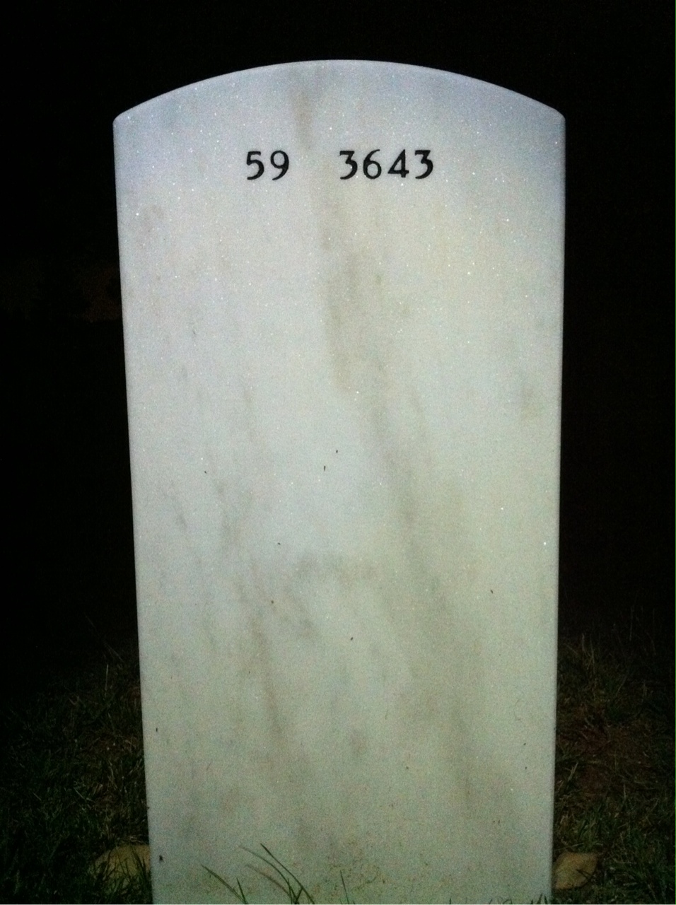 Back of headstone — John Nolan