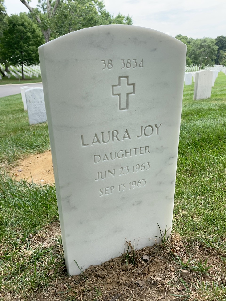 Back of headstone — Walter Dannel