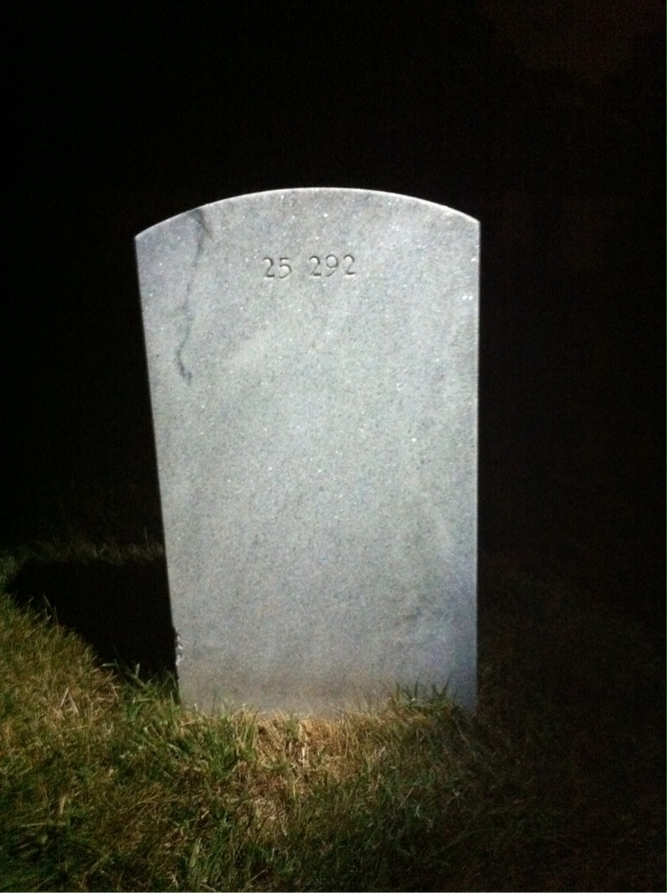 Back of headstone — Edward Ashby