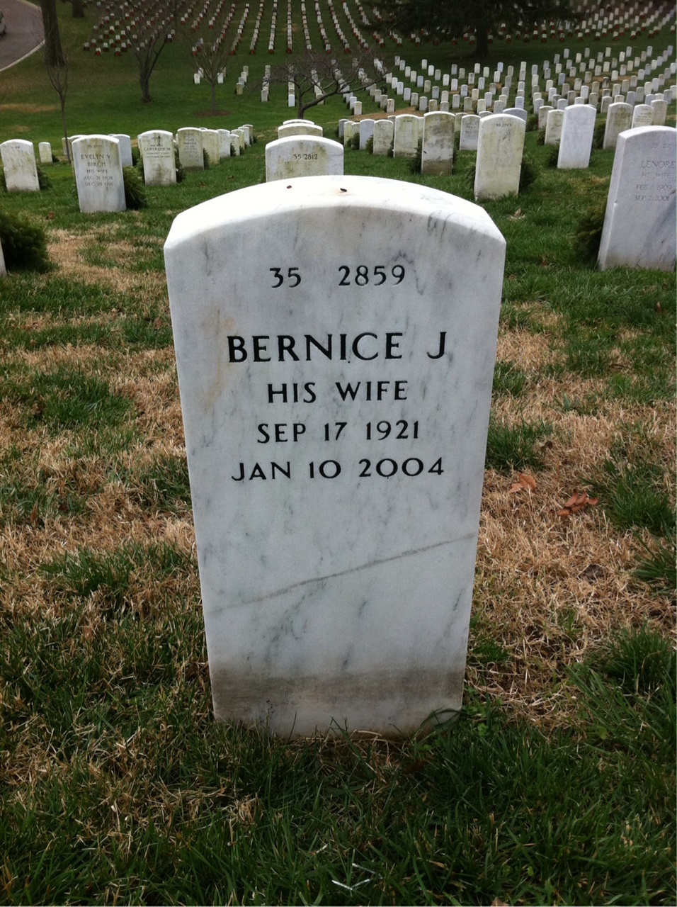 Back of headstone — Frederick Mcwold