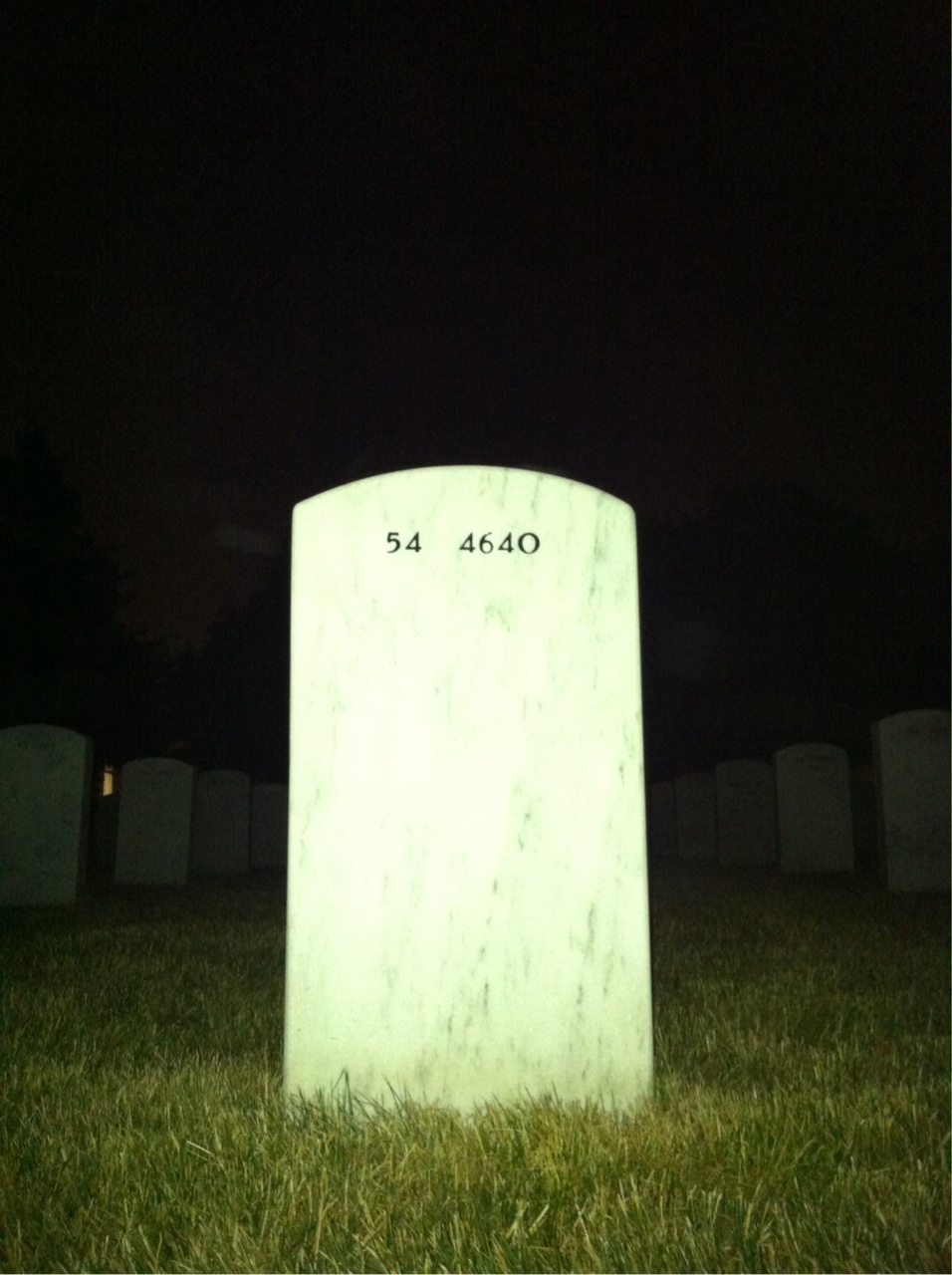 Back of headstone — Peter Ormiston