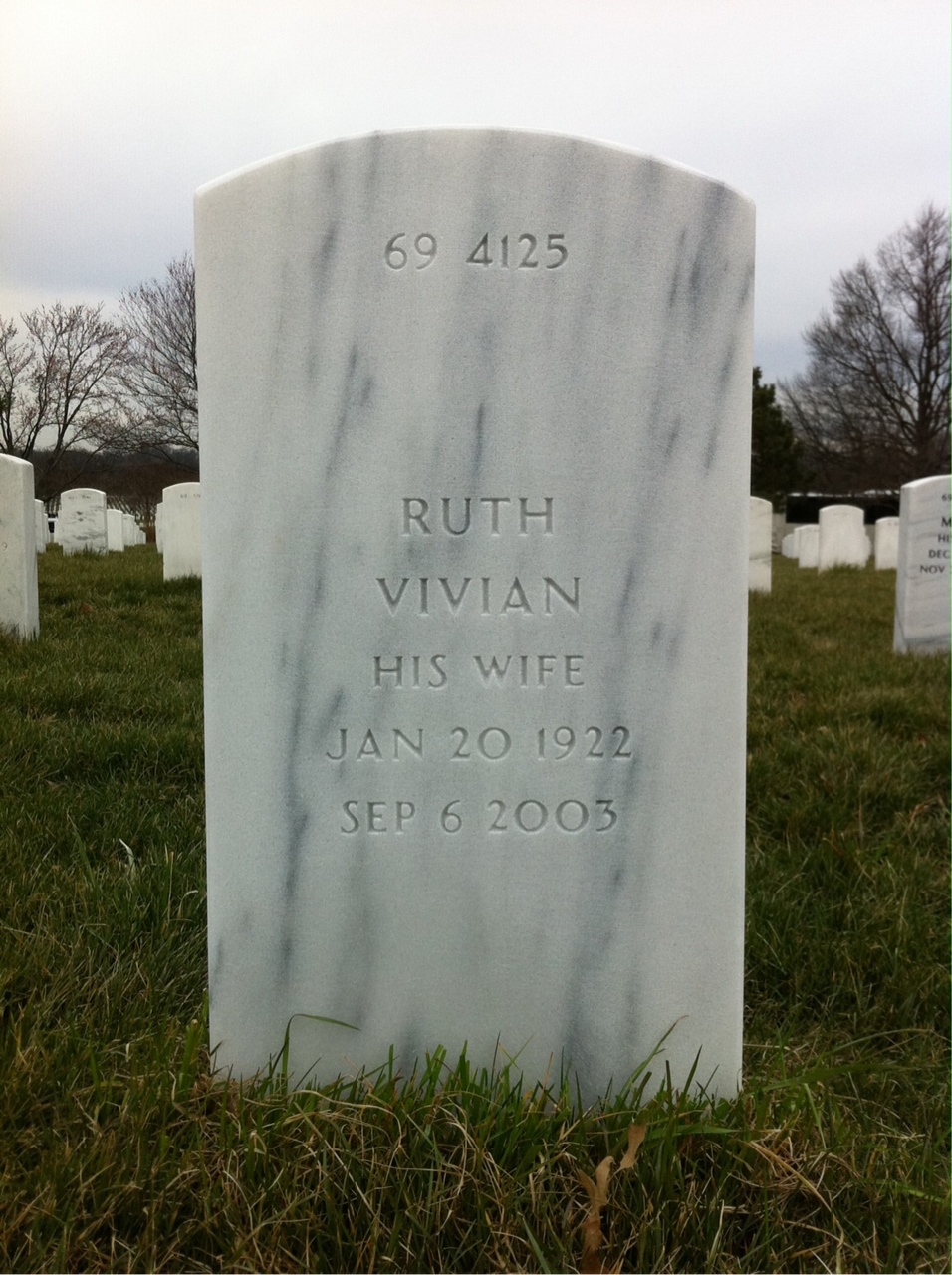 Back of headstone — Edward Keszenheimer