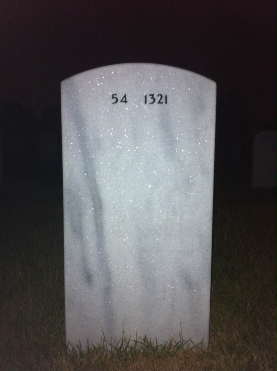 Back of headstone — James Snodgrass