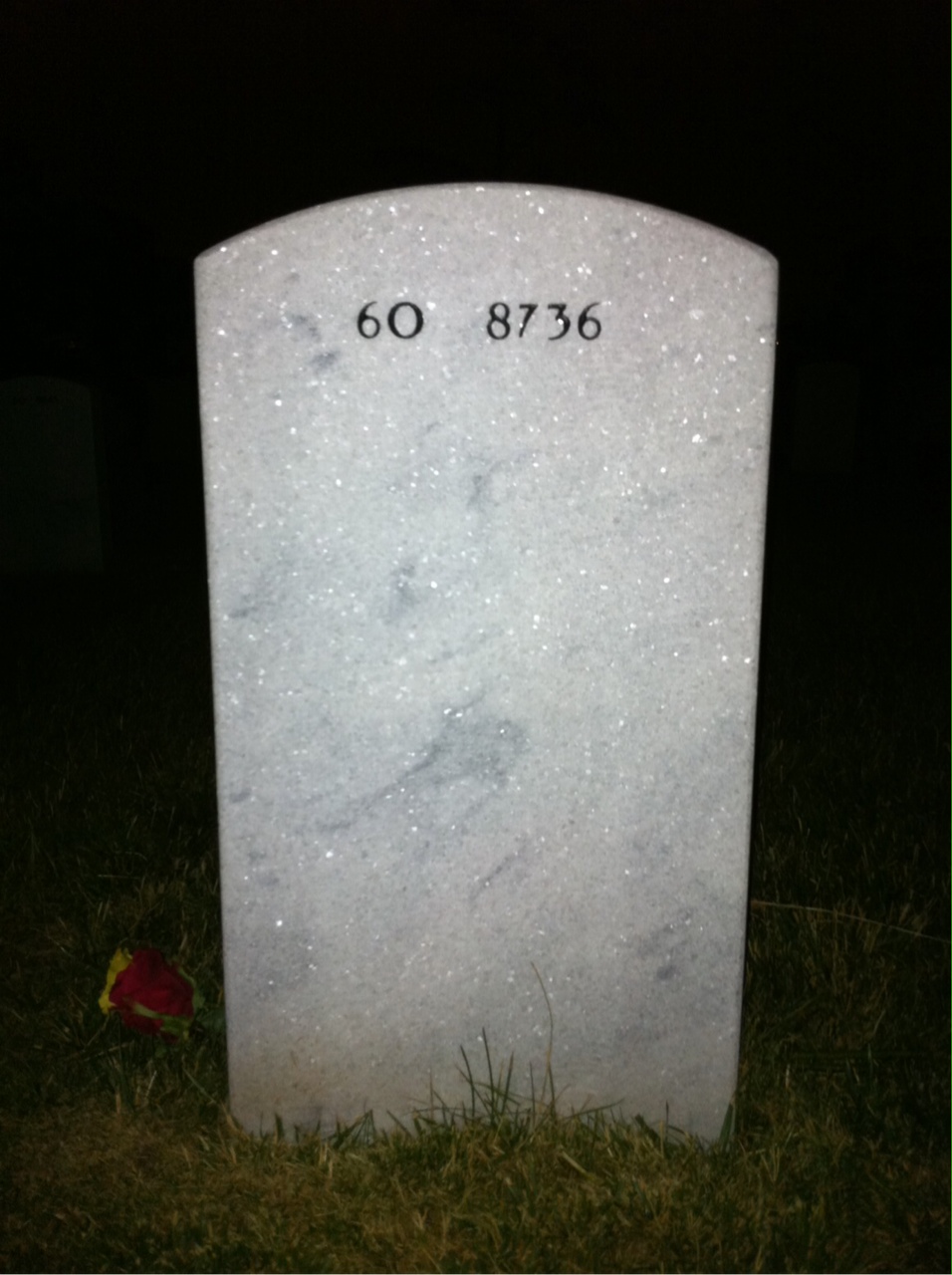 Back of headstone — Gregory Rodriguez