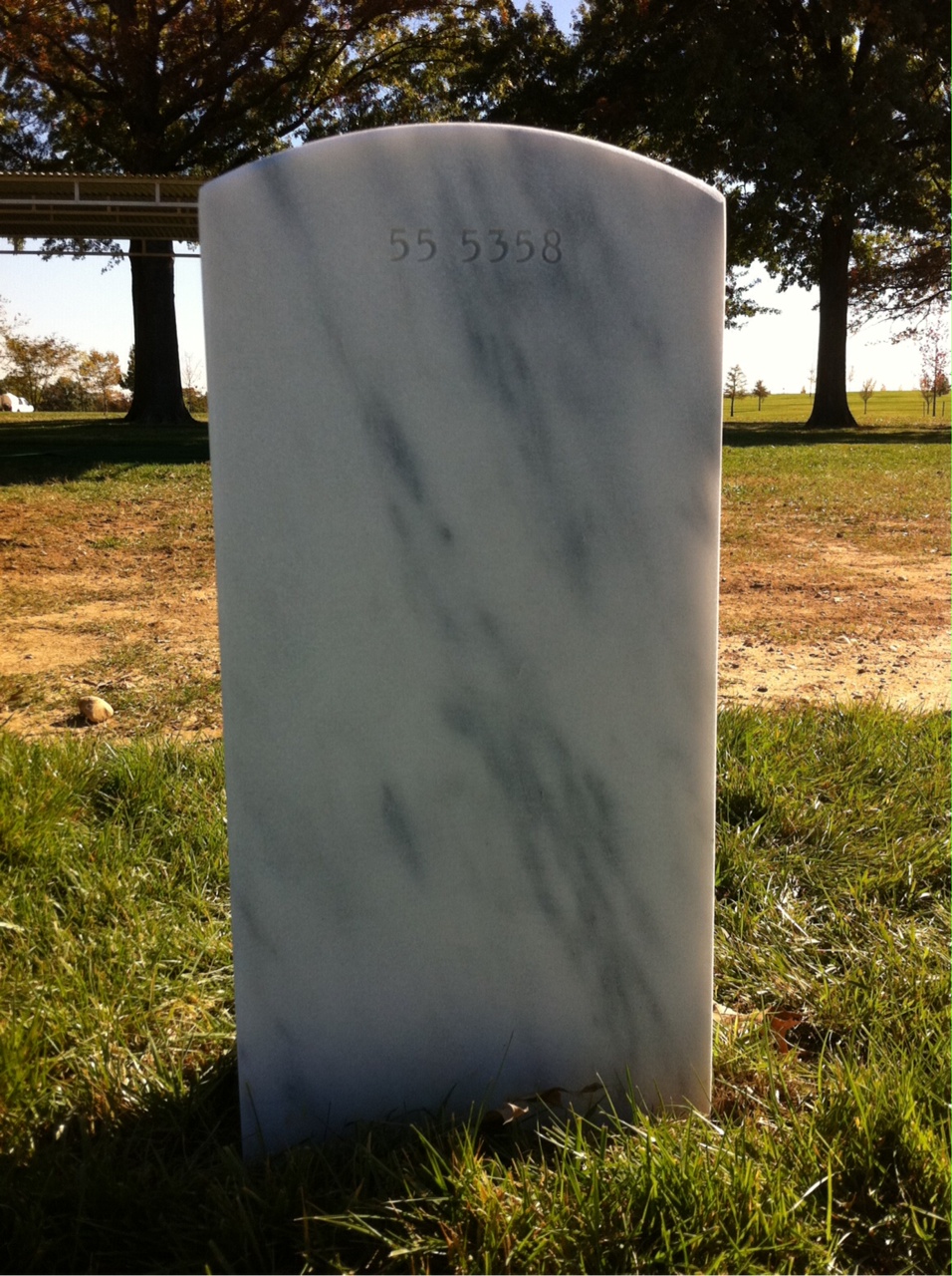 Back of headstone — Donald Andrew
